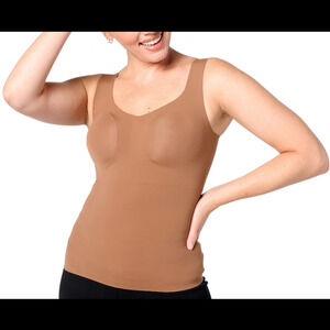 Evelyn & Bobbie Women Seamless Smoothing Bra Cami Clay -